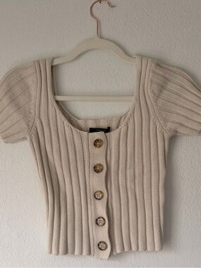Cropped Knit Sweater